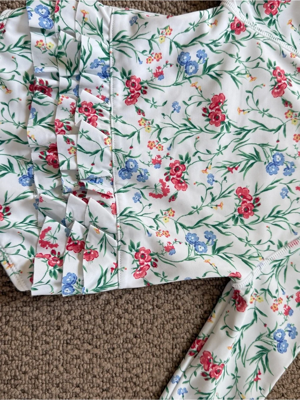 Janie and Jack Floral Girls Rashguard
